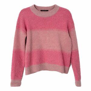 SALE - Scotch & Soda Pink Brushed Lambswool Ombré Crewneck Sweater Women’s Sz S